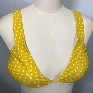 Express Polka Dot Retro Triangle Bikini Top